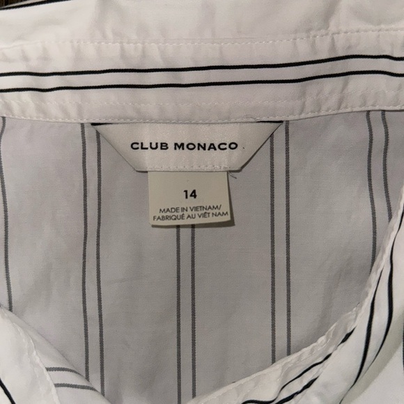 CLUB MONACO Striped Sculptural Sleeve Dress - Picture 8 of 11
